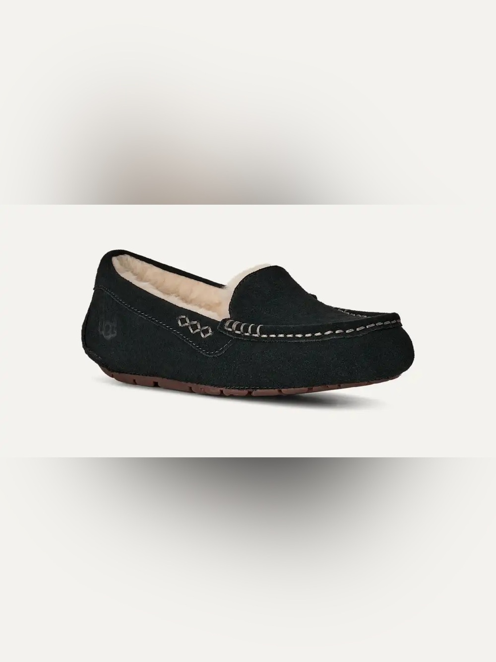 UGG Ansley Black Suede Women's Slippers